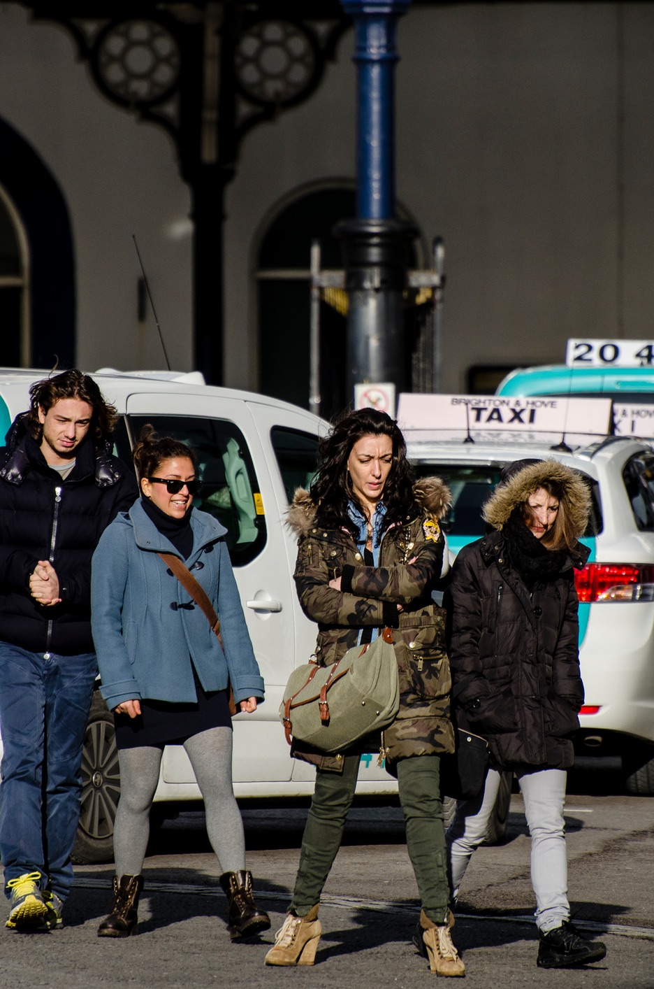 I'm not moving until a taxi comes