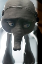 Irelephant lit from below