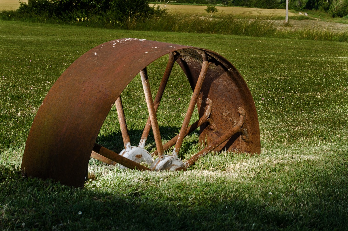 Old French Wagon Wheel