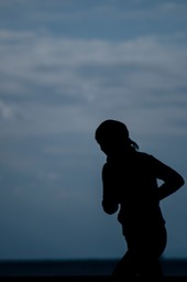 Silhouette of a Jogger