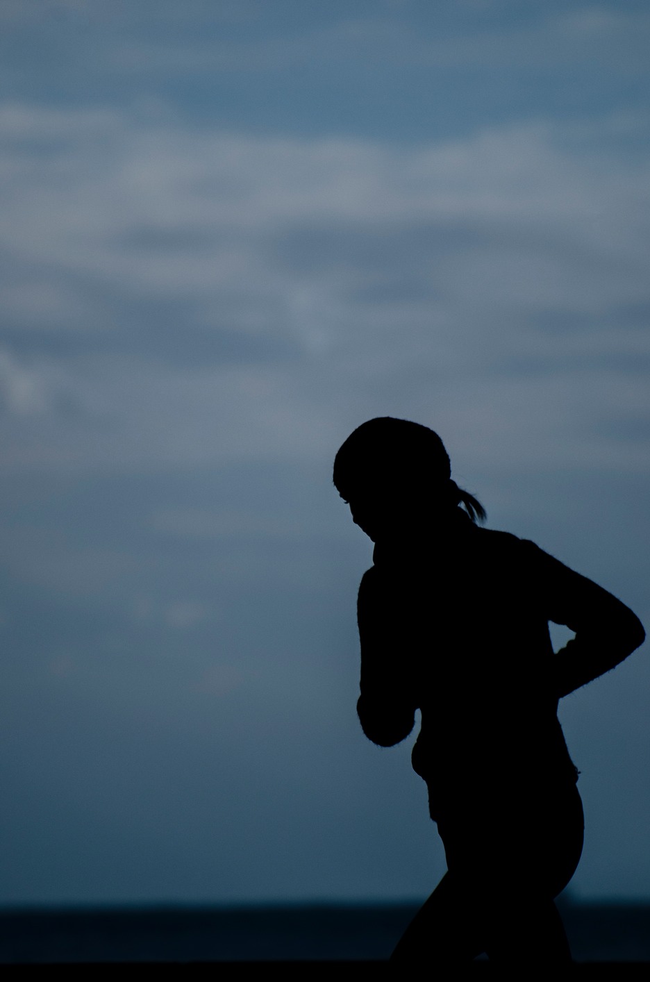 Silhouette of a Jogger
