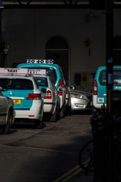 Taxis Queuing at Brighton Railway Station